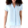 Chemisier femme Caroll lin ample col tunisien SK067-KATB