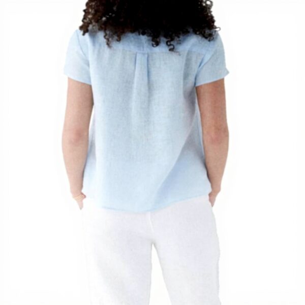 Chemisier femme Caroll lin ample col tunisien SK067-KATB