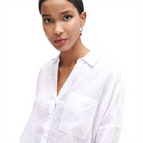 Chemise femme Caroll oversize col fendu SK070-SANDY