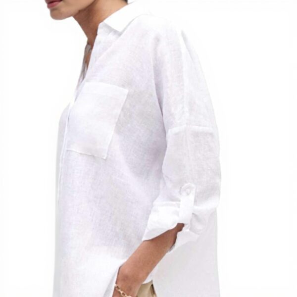 Chemise femme Caroll oversize col fendu SK070-SANDY