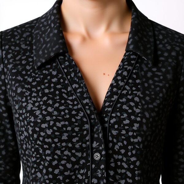 T-shirt col chemise CAROLL imprimé léopard femme fantaisie