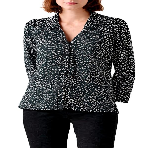 T-shirt col chemise CAROLL imprimé léopard femme fantaisie