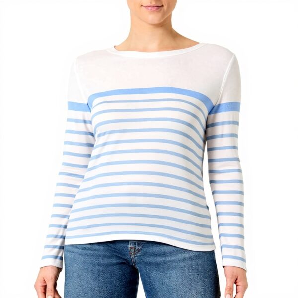 T-shirt marinière Caroll manches longues coton modal femme