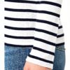 T-shirt marinière Caroll manches longues coton modal femme