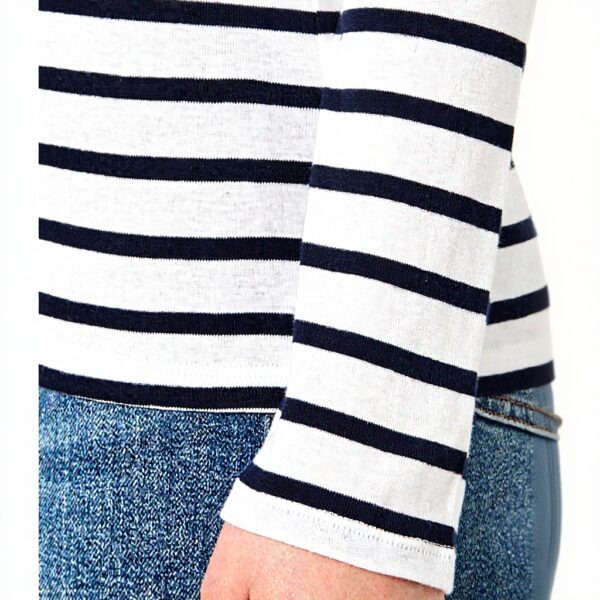 T-shirt marinière Caroll manches longues coton modal femme