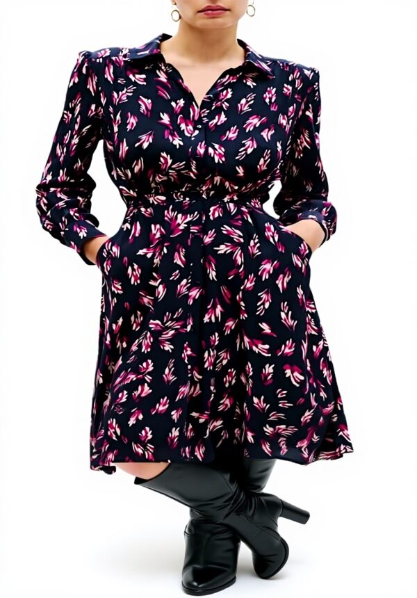 Caroll 251r-rubby Robe Femme - Crlimp/C@w_m/Fleurs Artifice