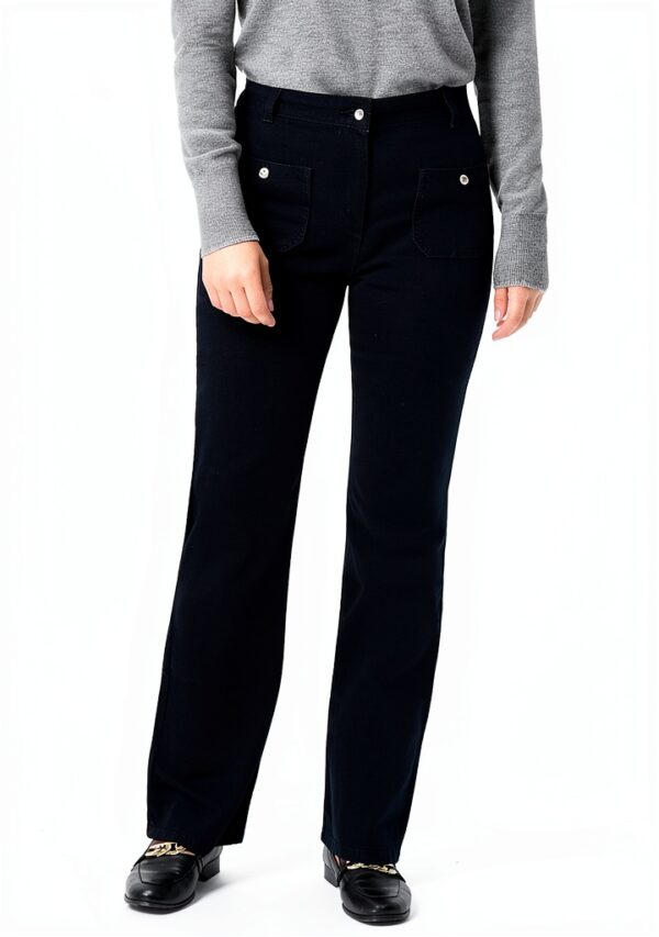 Pantalon Bootcut Femme Caroll Coupe Elégante Taille Haute