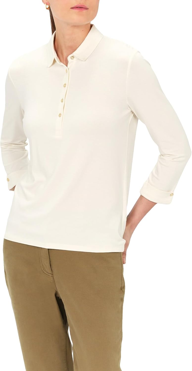 Pavo Monitor Arm installed on a wooden desk with monitor adjusted to eye level