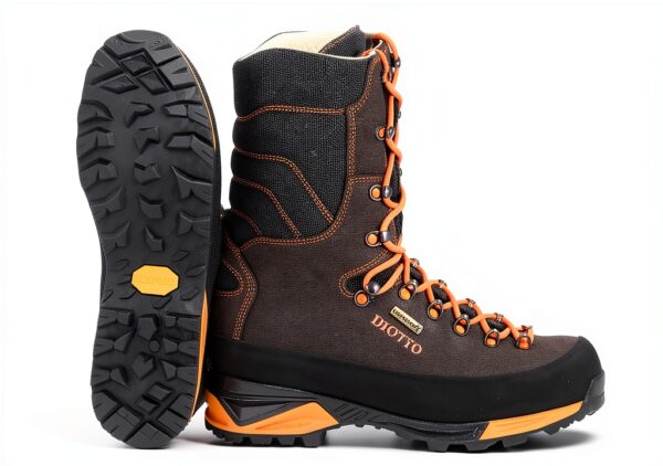 Bottes Diotto chasse trekking imperméables cuir Marron-2