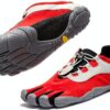 FiveFingers V-Run Vibram Chaussures sport à doigts Rouge Noir Gris-6
