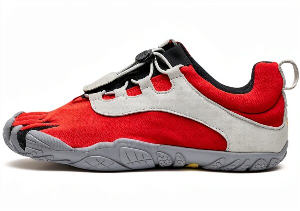 FiveFingers V-Run Vibram Chaussures sport à doigts Rouge Noir Gris-0
