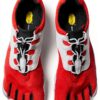 FiveFingers V-Run Vibram Chaussures sport à doigts Rouge Noir Gris-4