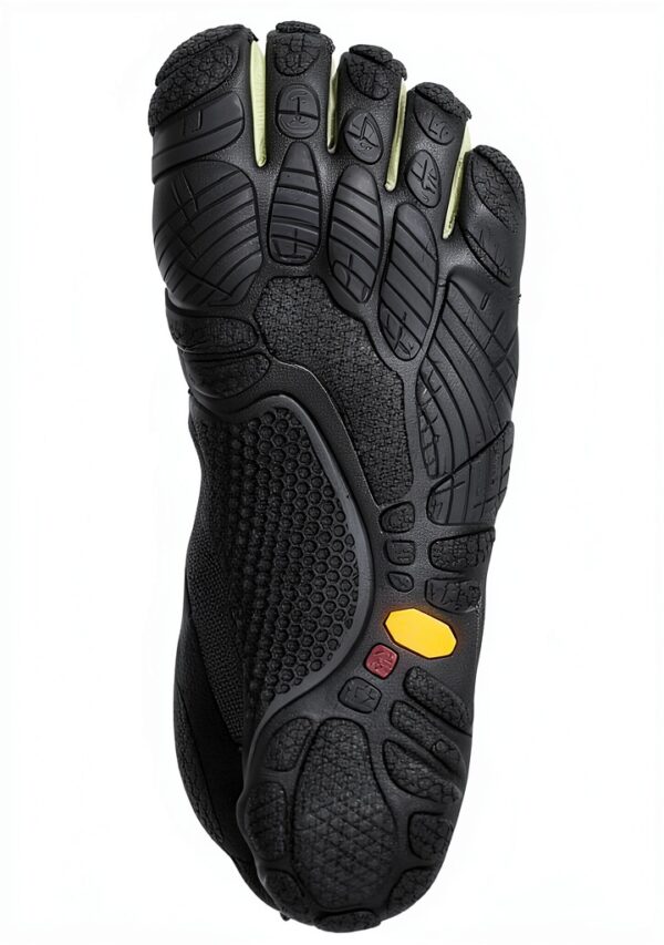 Vibram Men's 21M8002 V-Run Retro, Black/Green/Black, 46 EU/11.5-12 US-1